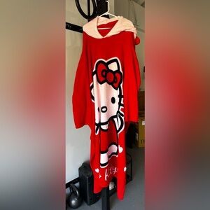 Hello Kitty Hooded Throw Blanket
